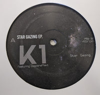 Rectangle Triangle Star Gazing EP album cover featuring celestial-themed artwork with stars and abstract geometric shapes.