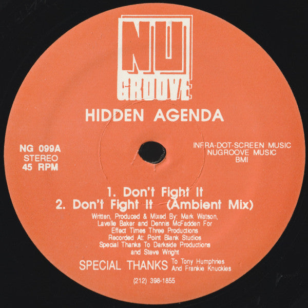 Rectangle Triangle Don't Fight It / You Can't Run album cover featuring abstract geometric shapes and bold text on a dark background