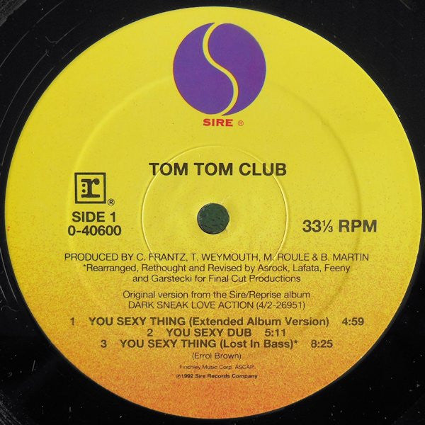 You Sexy Thing Tom Tom Club