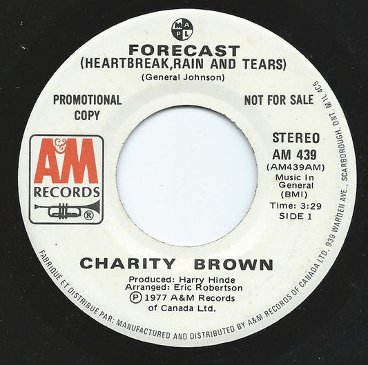 Charity Brown - Forecast (Heartbreak, Rain And Tears)