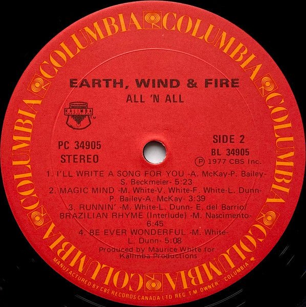 All 'N All Earth, Wind & Fire