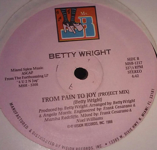 From Pain To Joy Betty Wright