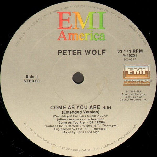 Come As You Are Peter Wolf