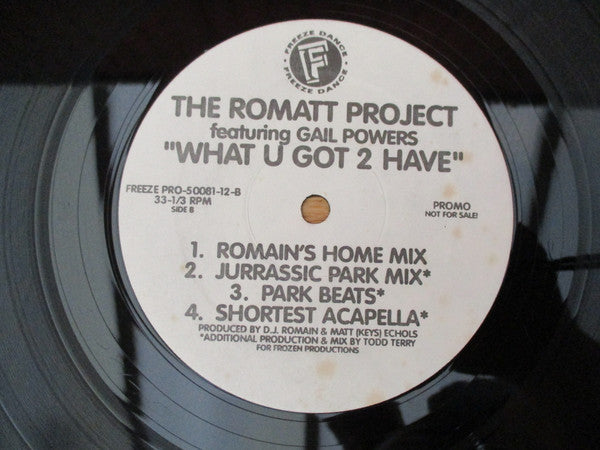 What U Got 2 Have Romatt,Gail Powers