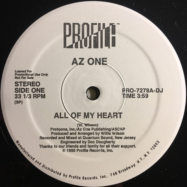 All Of My Heart Az One