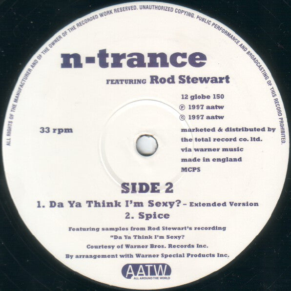 Da Ya Think I'm Sexy? N-Trance,Rod Stewart