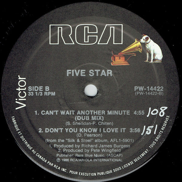 Can't Wait Another Minute Five Star