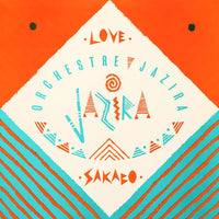 Rectangle Triangle Love / Sakabo jewelry featuring a modern geometric design with a love-themed motif.