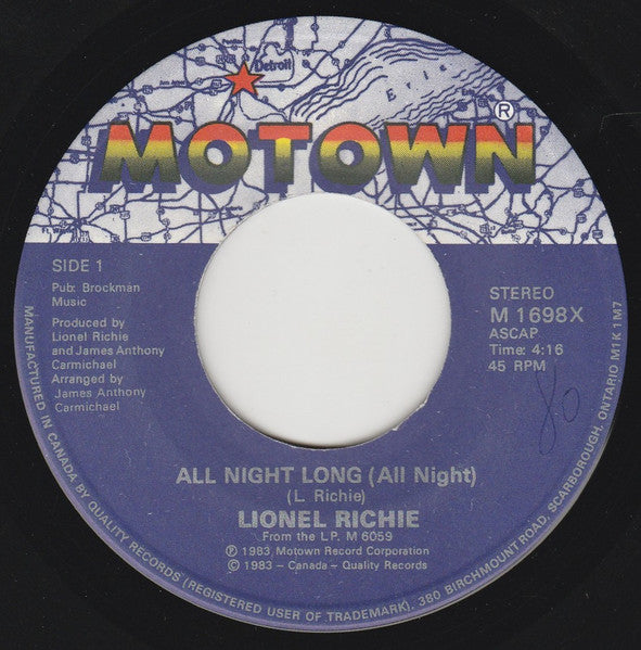 All Night Long (All Night) Lionel Richie