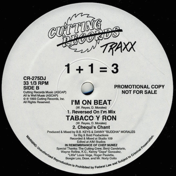 I'm On Beat 1+1=3