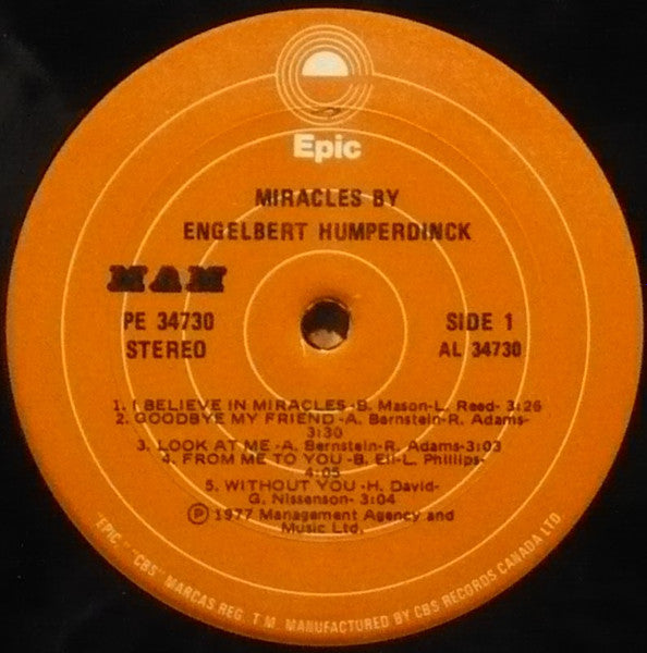 Miracles By Engelbert Humperdinck | Rectangle Triangle