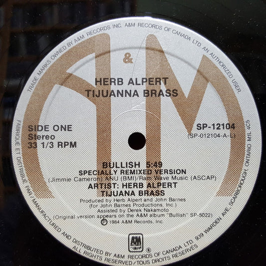 Herb Alpert Tijuana Brass* - Bullish / Oriental Eyes