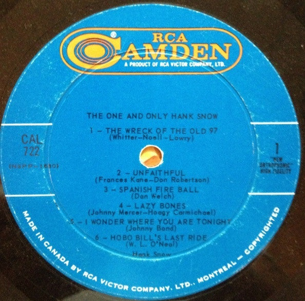 The One And Only Hank Snow | Rectangle Triangle