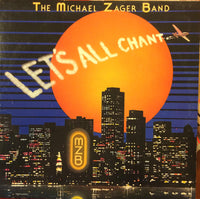 Rectangle Triangle's "Let's All Chant" album cover featuring colorful abstract shapes and bold typography on a white background.