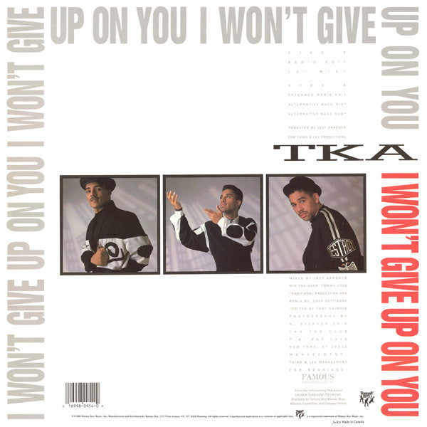 I Won't Give Up On You TKA