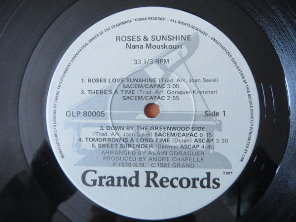 Roses & Sunshine Nana Mouskouri