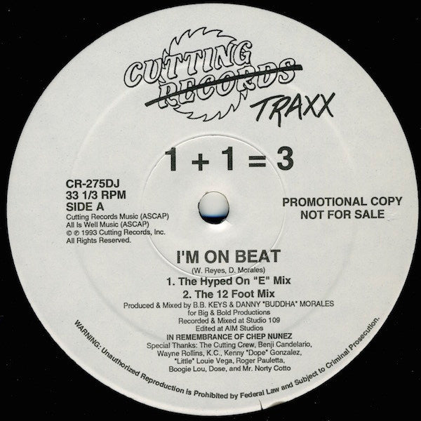 I'm On Beat 1+1=3