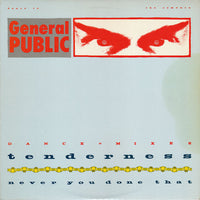 Rectangle Triangle Tenderness / Never You Done That album cover art featuring abstract design and bold typography.