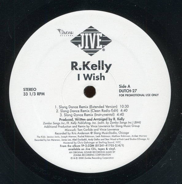 I Wish (Dance Mixes) R. Kelly