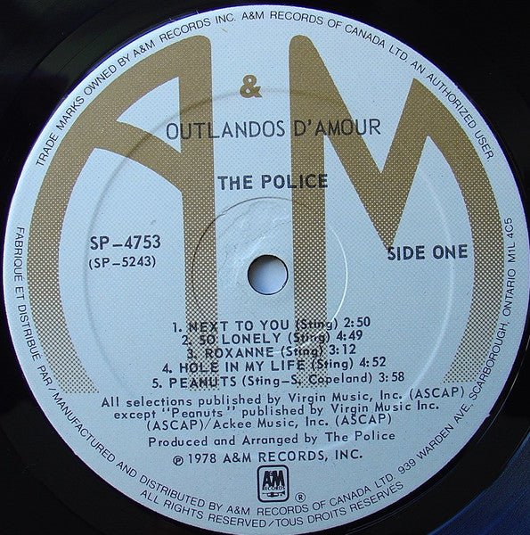 Outlandos D'Amour The Police