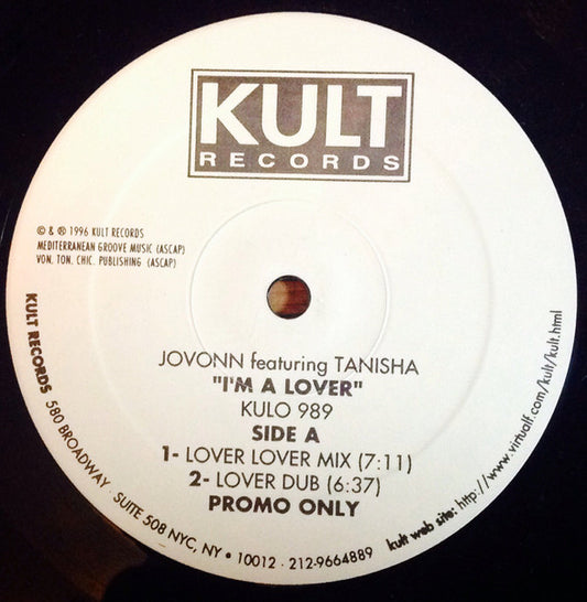 Jovonn Featuring Tanisha - I'm A Lover