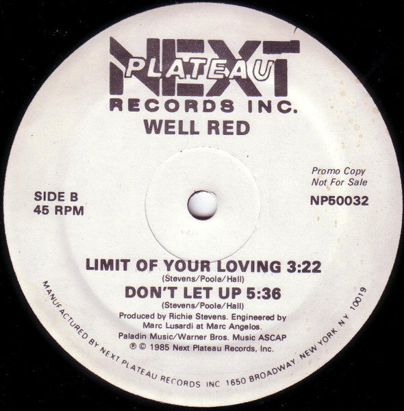 Limit Of Your Loving Well Red