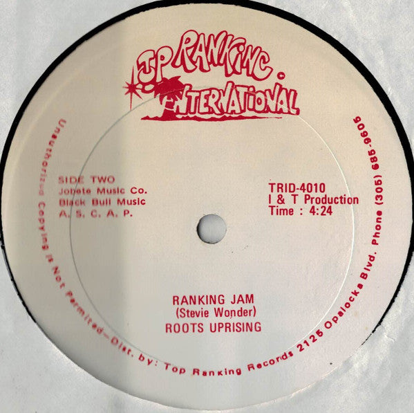 Jammin (Master Blaster) / Ranking Jam Roots Uprising