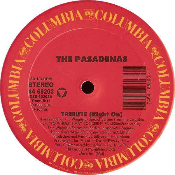 Tribute (Right On) 2 The Pasadenas