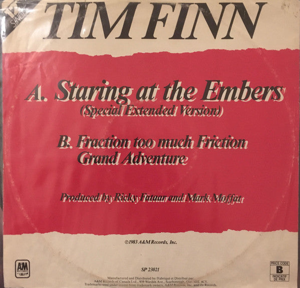 Staring At The Embers Tim Finn