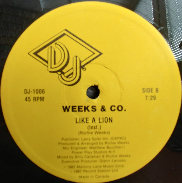 Like A Lion Weeks & Co.