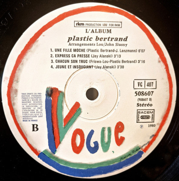 L'Album Plastic Bertrand