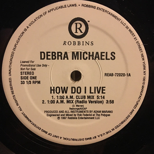 How Do I Live Debra Michaels