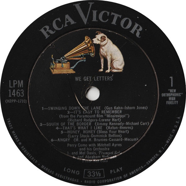 We Get Letters Perry Como