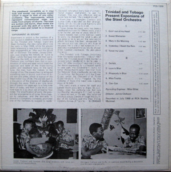 Trinidad And Tobago Present Exponians Of The Steel Orchestra Trinidad And Tobago Exponians Steel Orchestra