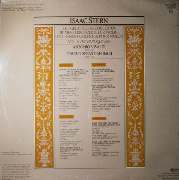 The Great Violin Concertos Vol. 1: The Baroque Era | Rectangle Triangle