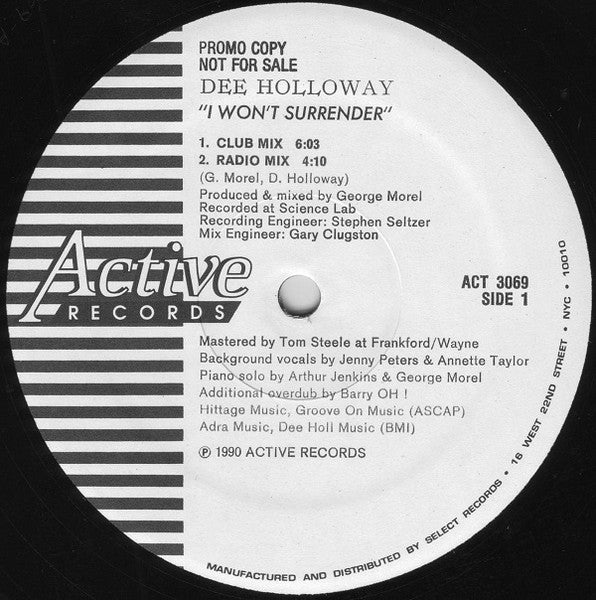 I Won't Surrender Dee Holloway