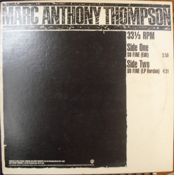 So Fine Marc Anthony Thompson
