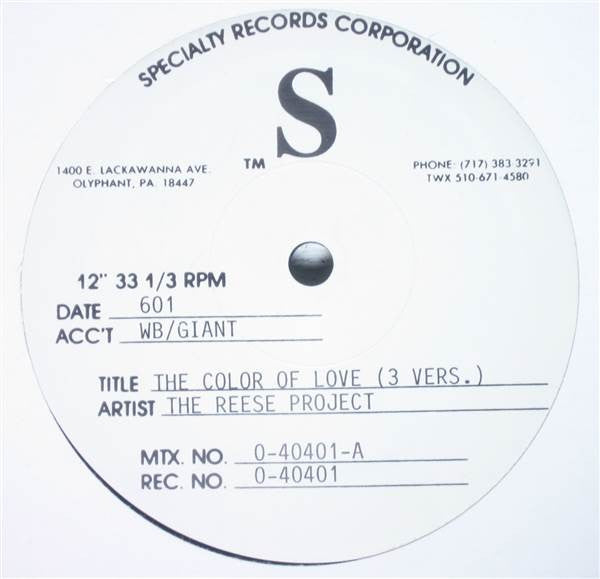 La couleur de l'amour (3 vers.) Le projet Reese