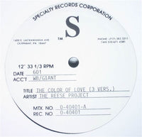 Rectangle Triangle The Color Of Love three vinyl record set with colorful album covers displayed.