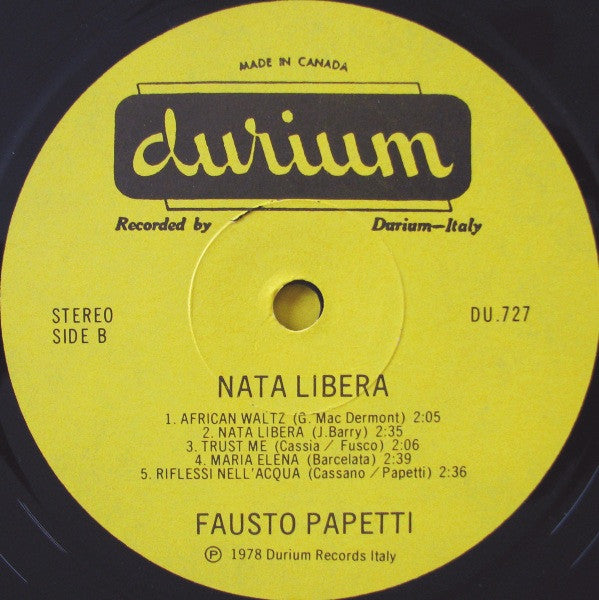 Nata Libera Fausto Papetti