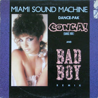 Miami Sound Machine - Conga / Bad Boy, 12" vinyl, on Epic (1985)