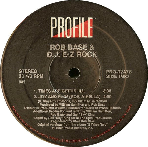 Joy And Pain (Remix) Rob Base & DJ E-Z Rock