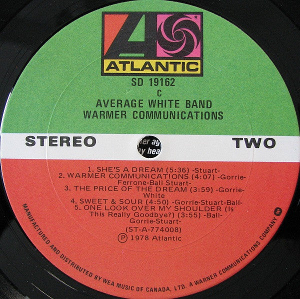 Warmer Communications Average White Band