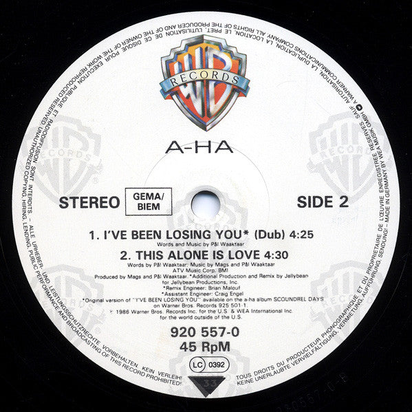 I've Been Losing You a-ha