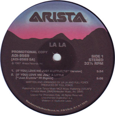 (If You) Love Me Just A Little La La