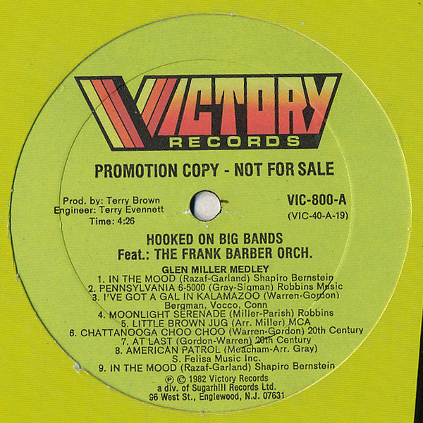 Hooked On Big Bands The Frank Barber Orchestra
