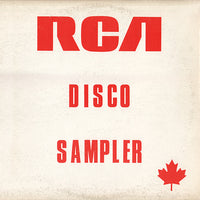 Rectangle Triangle RCA Disco Sampler music album cover with vibrant abstract artwork and bold typography.