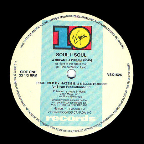 A Dreams A Dream Soul II Soul