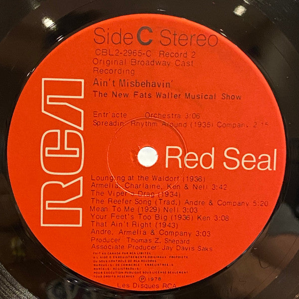 Ain't Misbehavin': The New Fats Waller Musical Show | Rectangle Triangle  