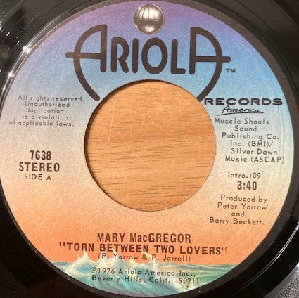 Mary MacGregor - Torn Between Two Lovers